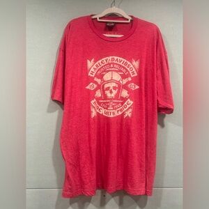 Harley-Davidson Red Graphic Men's T-Shirt